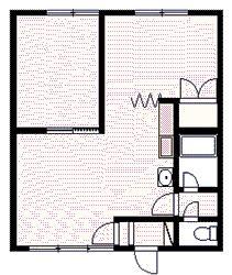 VIEW FLAT67AB(2LDK/1階)の間取り写真