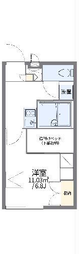 レオパレスオリーブリーフ(1K/2階)の間取り写真