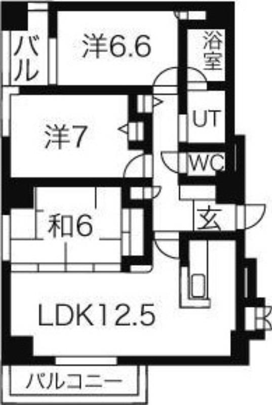 アーバンプラザSAWADA(3LDK/10階)の間取り写真