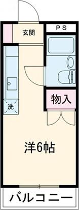 トーケンフラット(ワンルーム/3階)の間取り写真