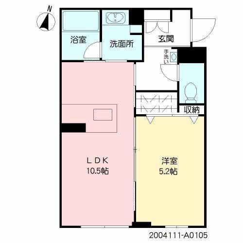 フルール・ド・ヒサノ(1LDK/1階)の間取り写真