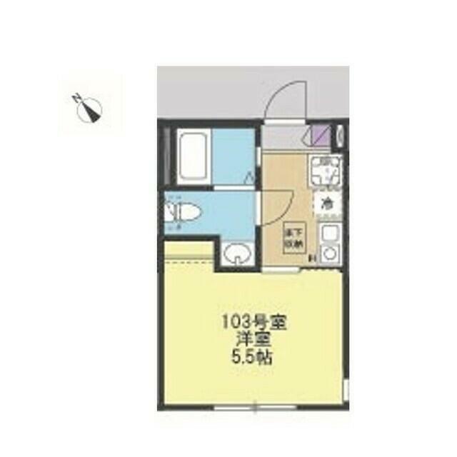 URBAN NEST (1K/1階)の間取り写真