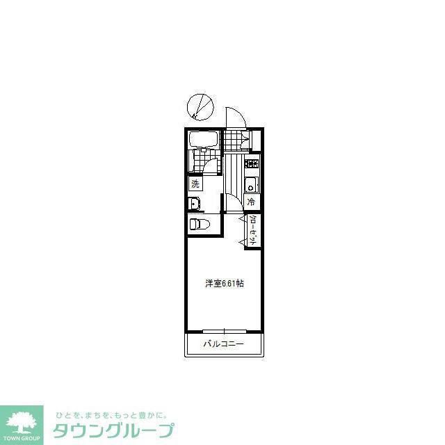 JH LUCE ふじみ野(1K/1階)の間取り写真