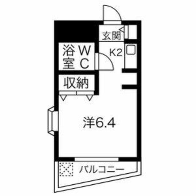 ヴァンテージ荻窪(1K/1階)の間取り写真