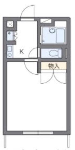 レオパレスヴェール(1K/1階)の間取り写真