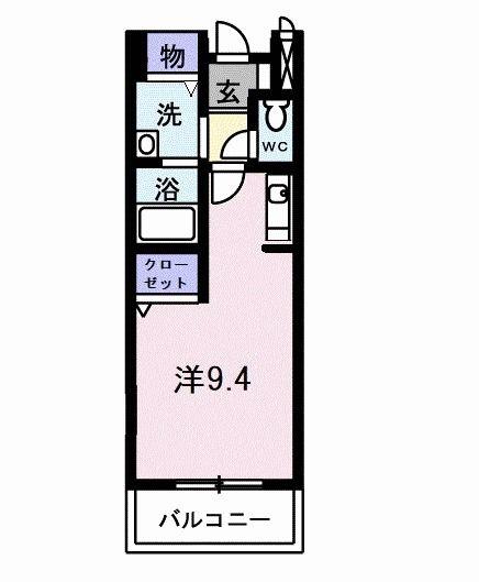 パークサイド・エイト(ワンルーム/2階)の間取り写真