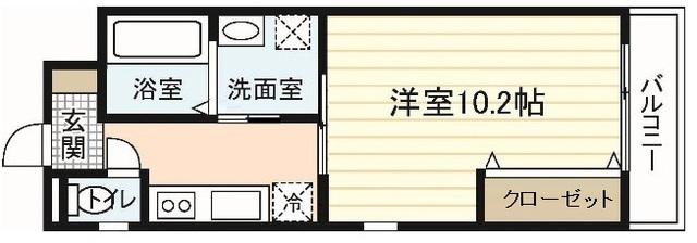 SK-1ST(1K/4階)の間取り写真