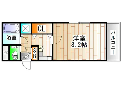 プランニングマンション(1K/2階)の間取り写真