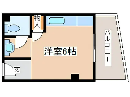プチシャトー徳井(ワンルーム/4階)の間取り写真