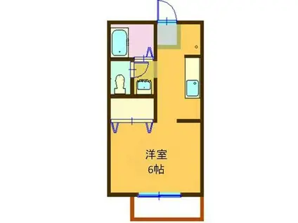 サンライフ・アイA棟(1K/1階)の間取り写真