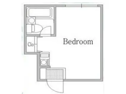 アローハイツ南千住(ワンルーム/1階)の間取り写真