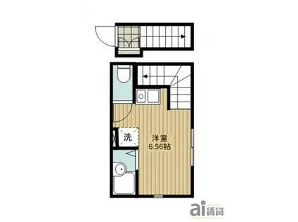 パルコート梅園(ワンルーム/2階)の間取り写真