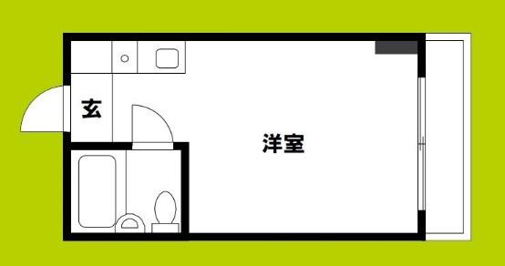 ベストレジデンスあびこ(ワンルーム/2階)の間取り写真