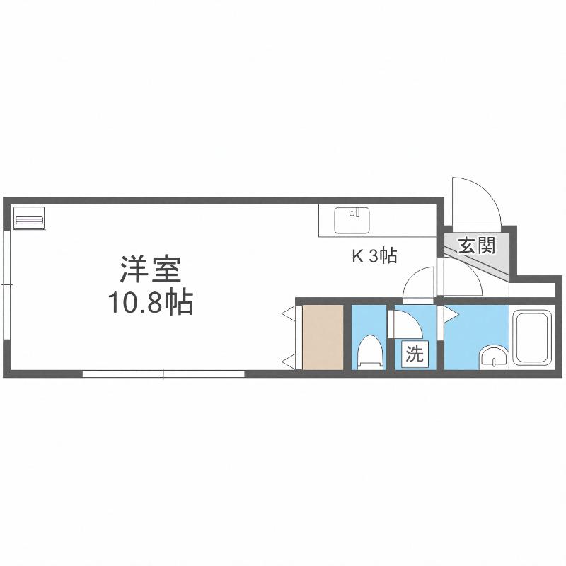 TDKビル(1K/4階)の間取り写真