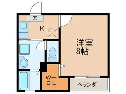 リブレアエムアールII(1K/2階)の間取り写真