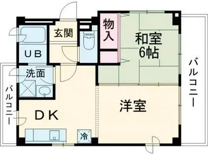 エクセレント フォワイエ(1LDK/3階)の間取り写真