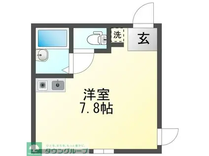 マーベラス立川(ワンルーム/1階)の間取り写真