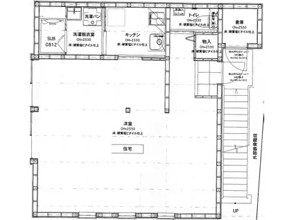 赤坂六丁目戸建てB棟(ワンルーム/2階)の間取り写真