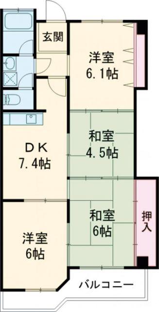 エトワール泉(4DK/2階)の間取り写真
