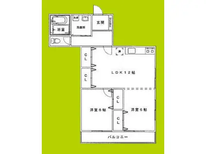 MANOACLAIR(2LDK/1階)の間取り写真