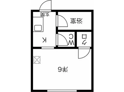 JEWEL(1K/3階)の間取り写真