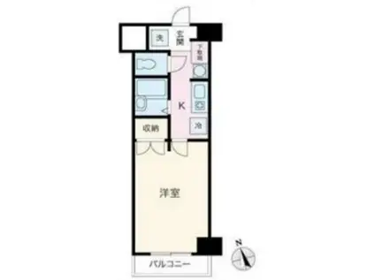 TCRE光が丘(1K/6階)の間取り写真