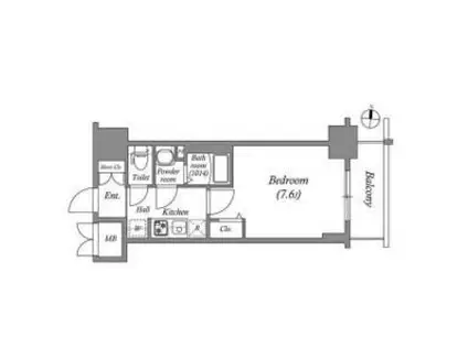 SHOKEN RESIDENCE名古屋(1K/4階)の間取り写真