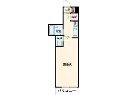 アストラルハイツ(ワンルーム/4階)の間取り写真