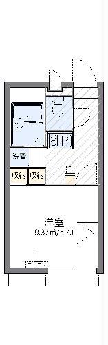 レオパレス岩井(1K/1階)の間取り写真