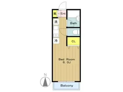 ジュネスAOKI(ワンルーム/1階)の間取り写真
