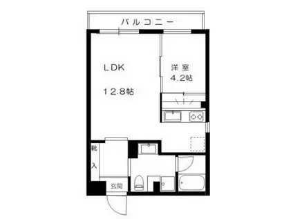 サイプレスコート(1LDK/1階)の間取り写真