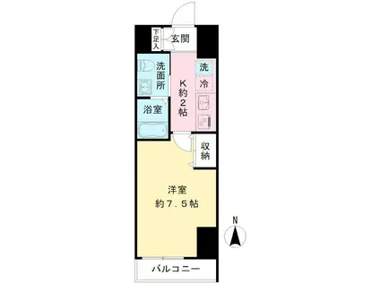 PINO SAKURAGAOKA(1K/12階)の間取り写真