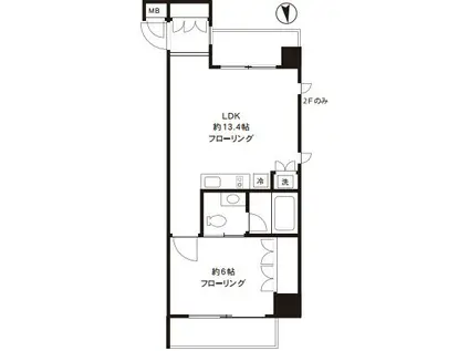 イースト秋葉原(1LDK/12階)の間取り写真