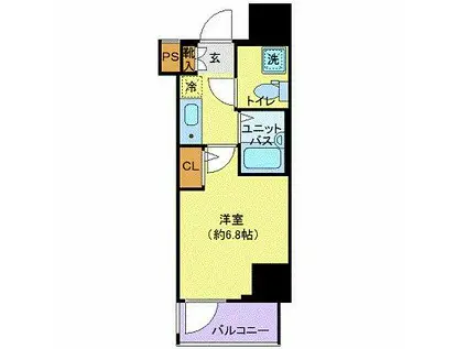 リヴシティ横浜東ベイサイド(1K/5階)の間取り写真