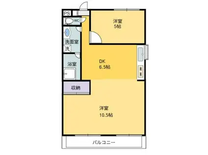 幸マンション(1LDK/3階)の間取り写真