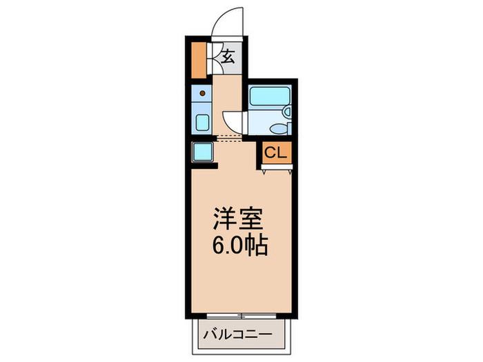 音羽ホームズ(ワンルーム/1階)の間取り写真