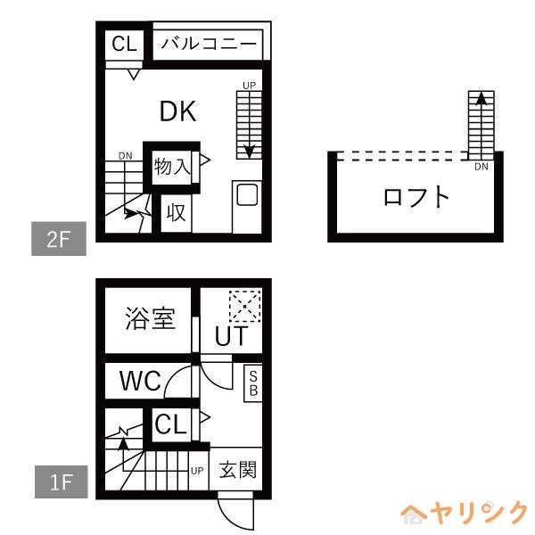 ジョイハーモニー南川町(1K/1階)の間取り写真