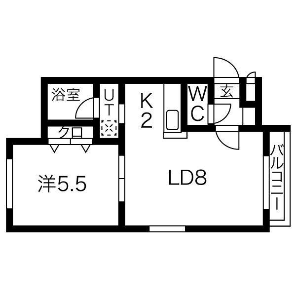 NOVA24軒(1LDK/3階)の間取り写真