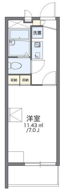 レオパレス13STONEII(1K/1階)の間取り写真
