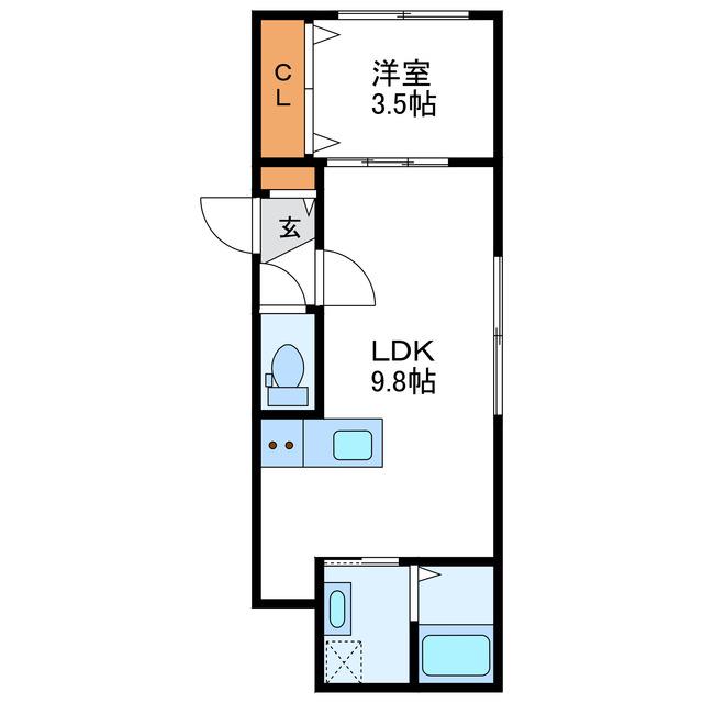 ASTAGE N31 アステージN31(1LDK/3階)の間取り写真