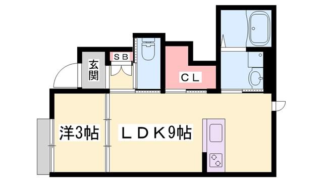 アイメゾン東山(1LDK/1階)の間取り写真