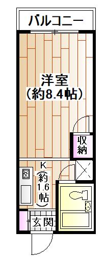 メゾン539(1K/2階)の間取り写真