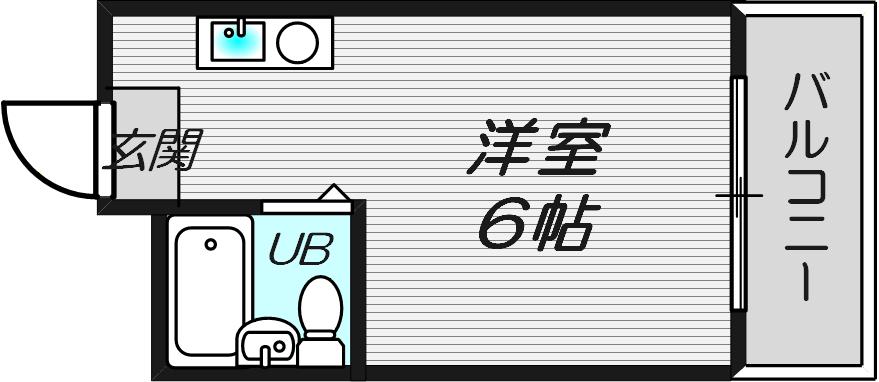 プレアール下新庄(ワンルーム/4階)の間取り写真