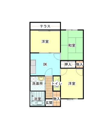 アネックスST(3DK/1階)の間取り写真