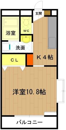サン・アージュ(1K/3階)の間取り写真