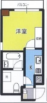 プリエール京町堀(1K/7階)の間取り写真