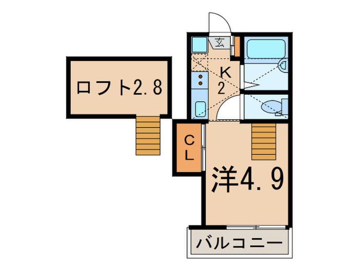 プライム大崎(1K/1階)の間取り写真