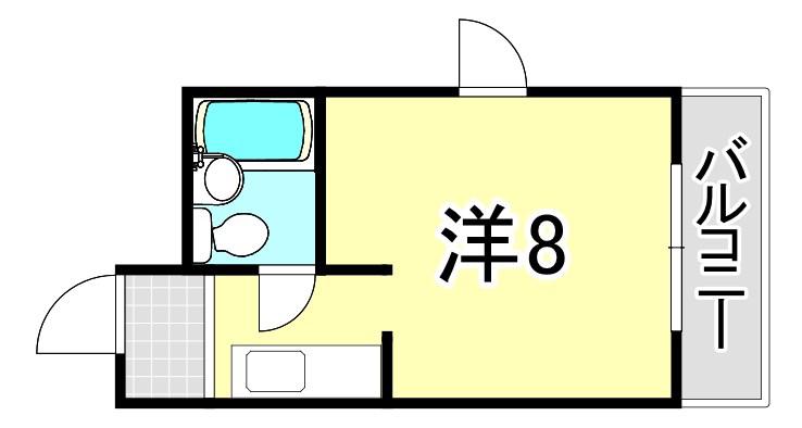 シティポイント(ワンルーム/3階)の間取り写真
