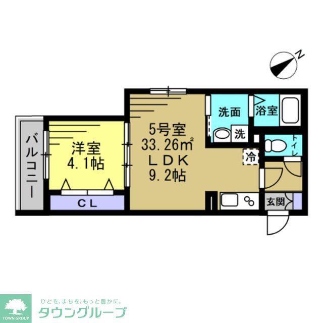 HD南柏(1LDK/3階)の間取り写真