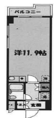 ノバ浅草(ワンルーム/3階)の間取り写真
